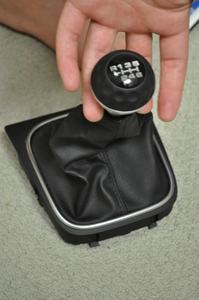 FS Golf ball shift knob with leather surround. 110 shipped VW Vortex